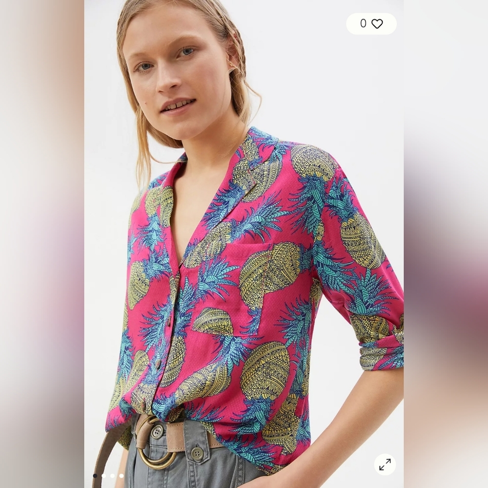 Anthropologie x Janine Lecour Button Down Shirt